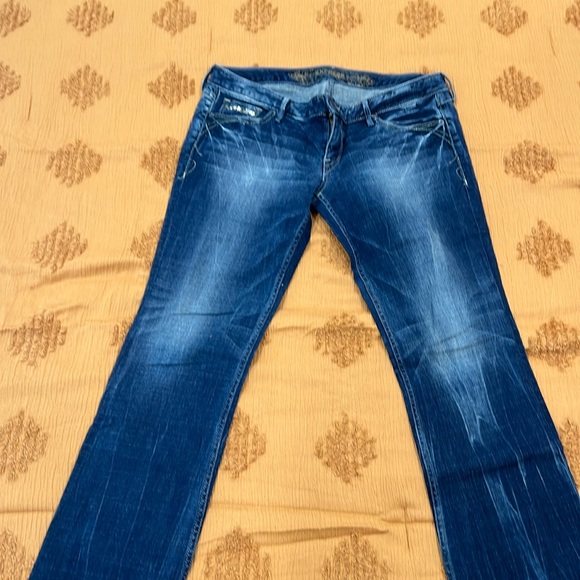 EXPRESS barely boot Zelda, slim fit ultra low rise jeans - Picture 1 of 6
